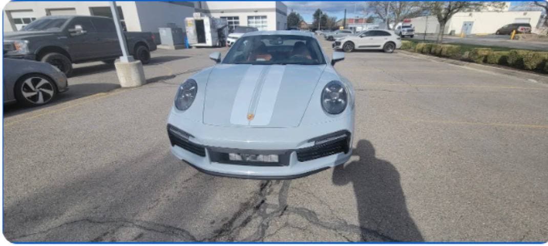 Customer Porsche 911 at Windshield Doctor shop